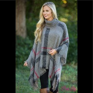 Pink lily Poncho